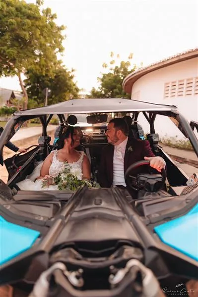 Samantha Santos e Ary Leite