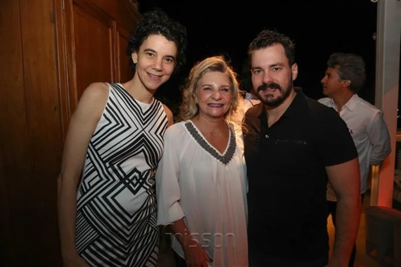Carla Marques, Rosangela e Miguel Dias Filho
