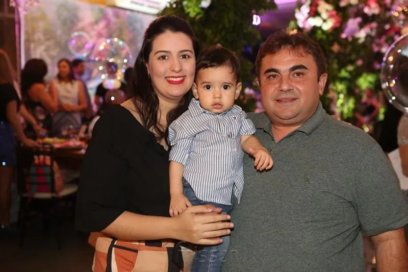 Adrielle, Fabio e Chiquim Maia