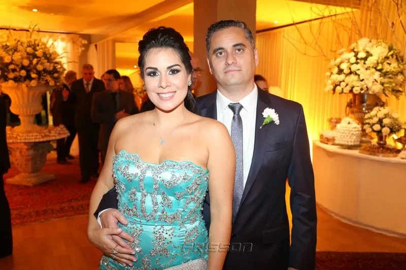 Bruna e Fernando Santos