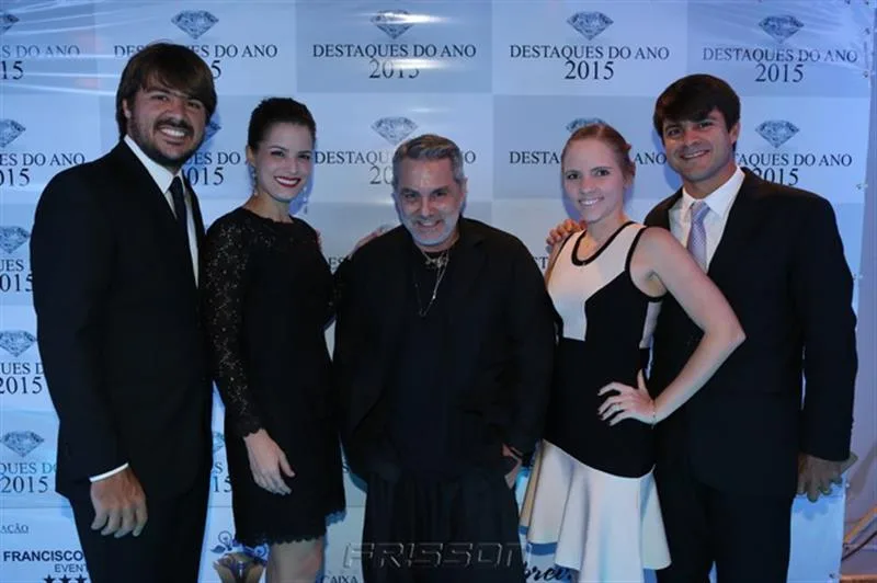 Carlos, Raquel Petrone, Lino Villaventura, Natalia e Marcio Petrone