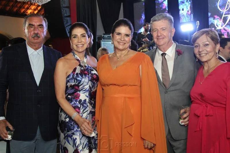 César e Denise Montenegro, Christiane Boris, Carlos José Maia, Graça Romcy
