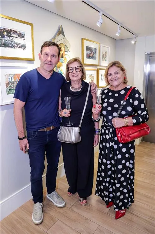Daniel Freire, Angela Arruda e Fatima Meireles