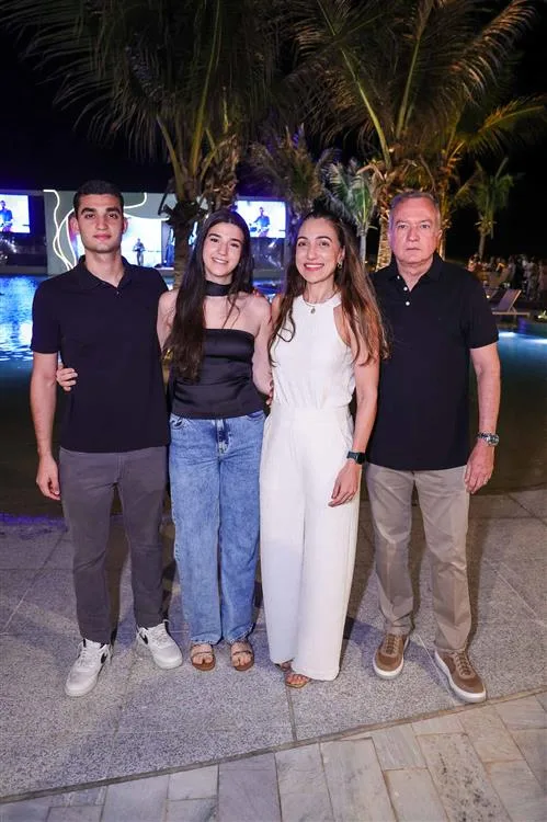 Artur, Julia, Aline Nunes e Jeova Macedo