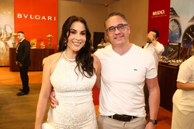Bruna e Fernando Santos