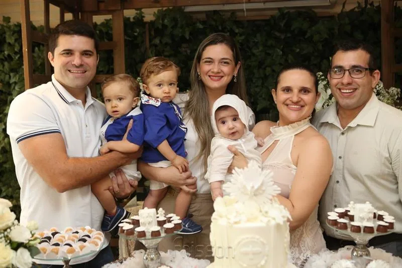 Leandro Ribeiro, Pietro, Lucca, Ana Paula Timbó, Joshua e Letícia Ribeiro, Marcus Aurélio Campos