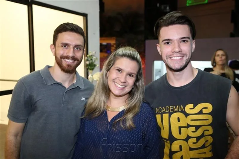 Bruno Lobato, Luisa Bandeira e Roger Amorim