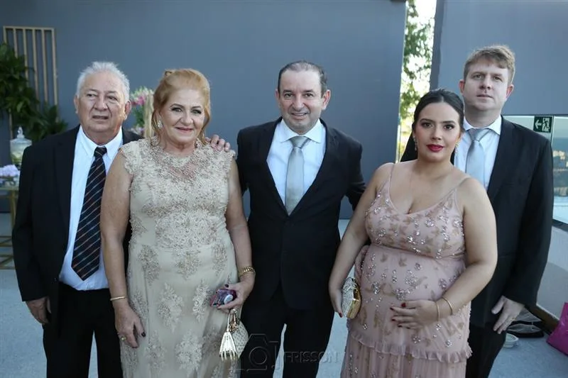 Alberto, Regina, Franzé, Isabella e Demóstenes Martins