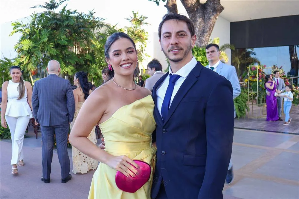 Caroline Leite e Plínio Monteiro