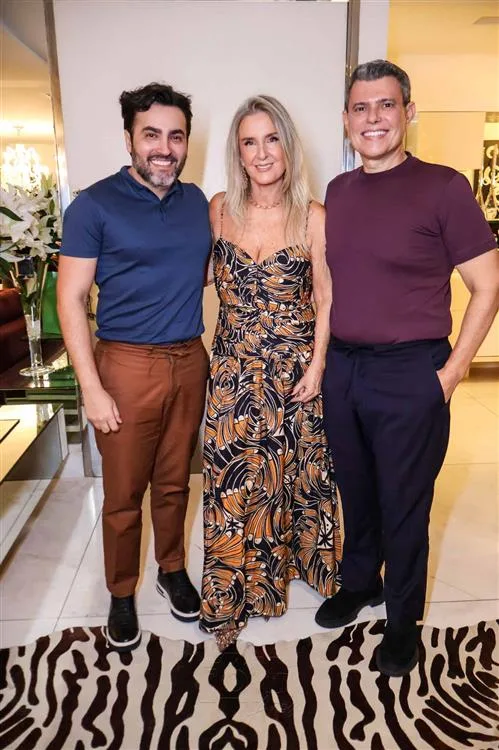Fernando Costa, Simone Hartmann e Abelardo Targino