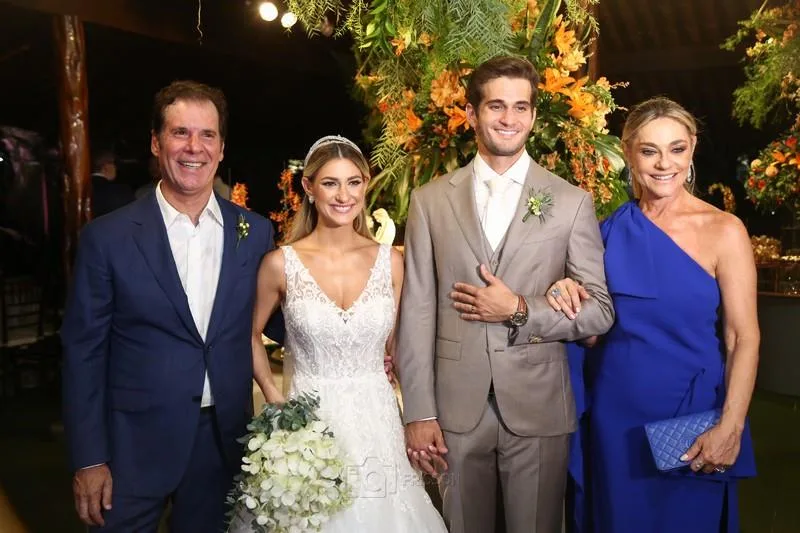 Athur Magalhães, Bruna e Ravi Macedo e Célia Magalhães