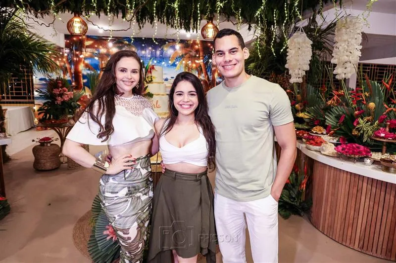 Alane, Larissa Sampaio e Guilherme Albuquerque