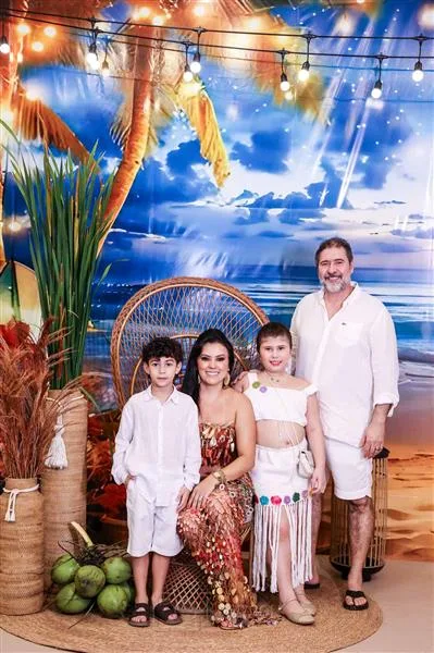 Hamilton Filho, Irla, Sofia e Hamilton Barbosa
