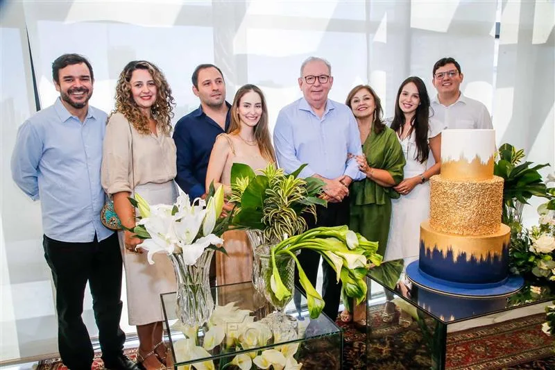 Augusto Pinho, Natália, Ricardo, Érica, Ricardo, Rosângela, Yasmin e Vitor Cavalcante