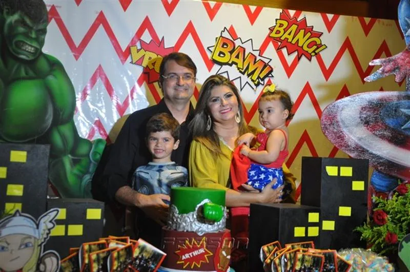 Arthur, Edilson Pinheiro, Letícia e Michelinne