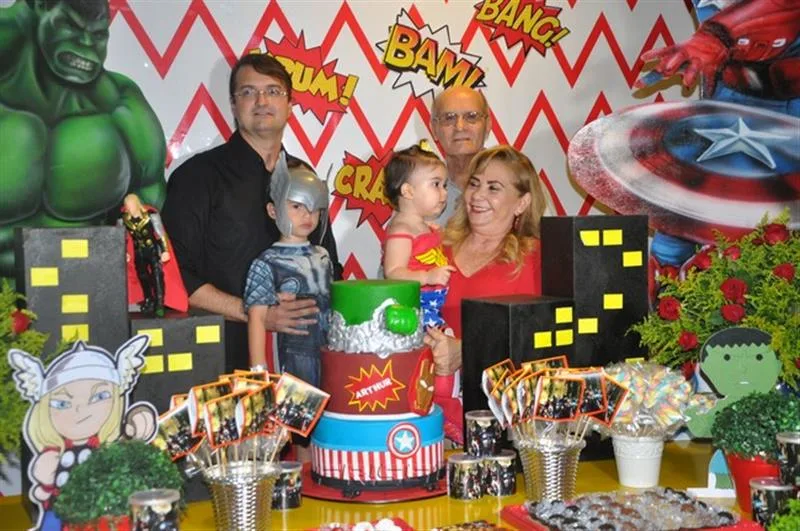 Arthur, Edilson Pinheiro, Letícia, Beth e Tito Sampaio