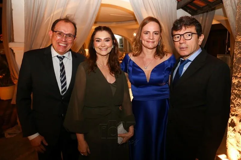 Antônio Delgado, Sandra Bertini, Katrin e Saulo Lima Verde
