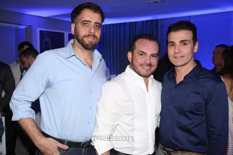 André Sauaia, Willfridy Mendonça e Rodrigo Maia
