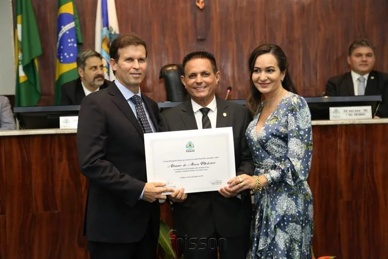 Adriano Abreu, Plácido Filho e Raquel Fiterman