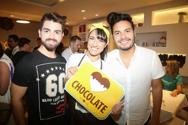 José Fontenele, Lia Quinderé e Vinicius Machado