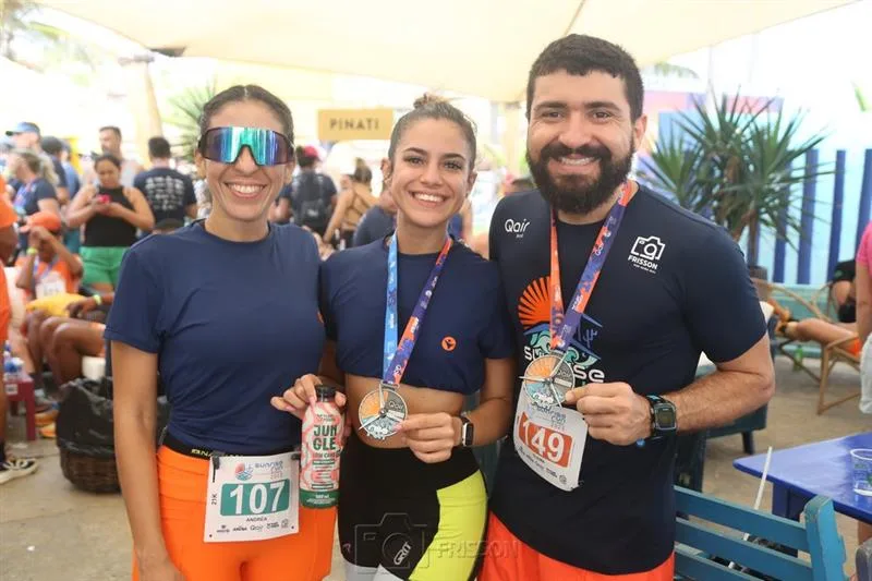 Andrea, Sarah Salles e Djalma Castro