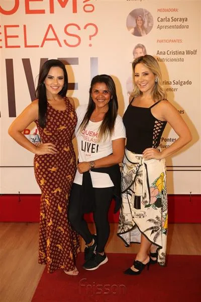 Luciana Ribeiro, Jaqueline Lima e Gaida Dias