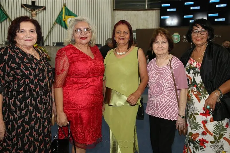 Edamir Cabral, Nilsa Gramosa, Elenita Figueiredo, Elenira Freitas e Fatima Monte