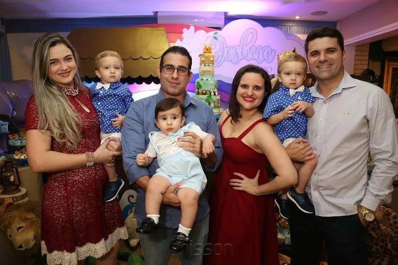 Ana Paula Timbo e Lucca, Marcus Aurélio e Joshua, Letícia Ribeiro, Pietro e Leandro Ribeiro