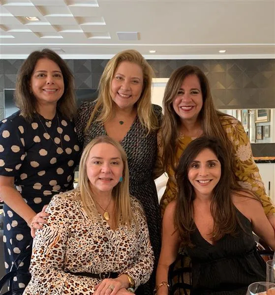 Claudia Gradvohl, Andrea Delfino, Martinha Assunção, Sandra Fujita e Cristiane Faria