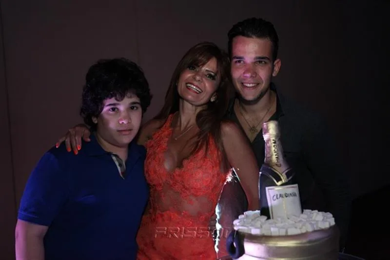Arthur, Cláudia e Felipe Bezerra