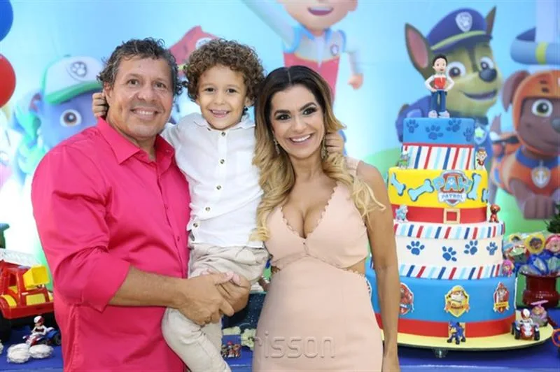 Paulo, Ana Cristina e Matheus Rouquayrol