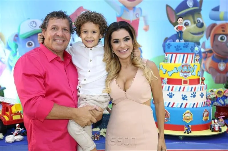 Paulo, Ana Cristina e Matheus Rouquayrol