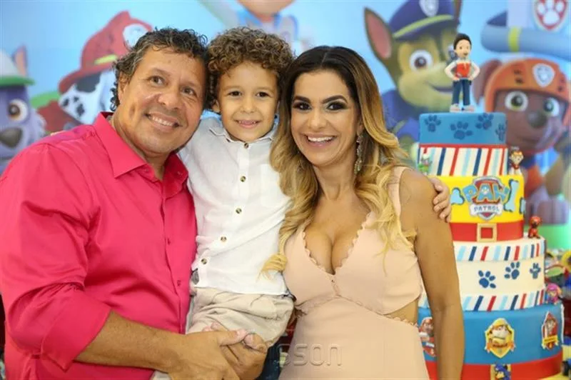 Paulo, Ana Cristina e Matheus Rouquayrol