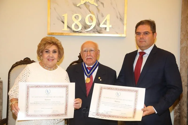 Consuelo Dias Branco, Ubiratan Aguiar e Edson Queiroz Neto