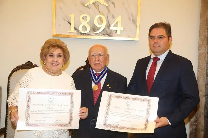 Consuelo Dias Branco, Ubiratan Aguiar e Edson Queiroz Neto