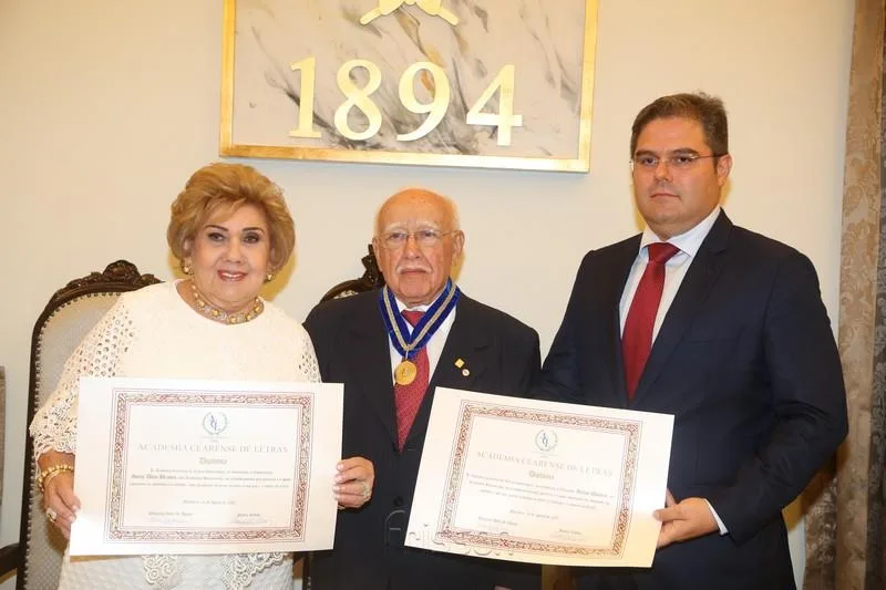 Consuelo Dias Branco, Ubiratan Aguiar e Edson Queiroz Neto