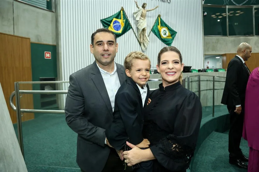 André, André Filho e Larissa Alcântara