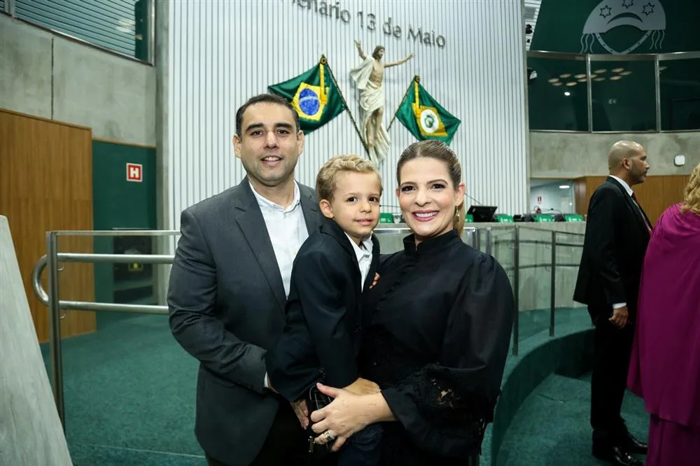 André, André Filho e Larissa Alcântara