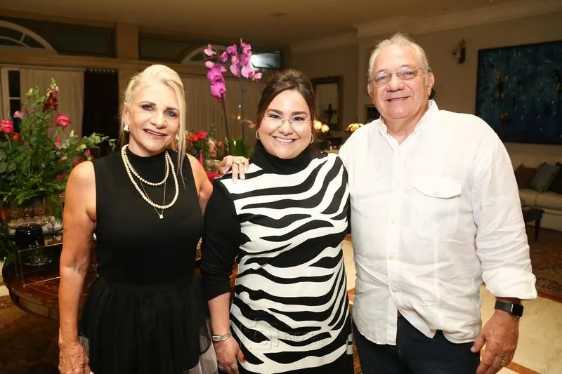 Rosângela Dias, Mayara Silva e Waldo Santos