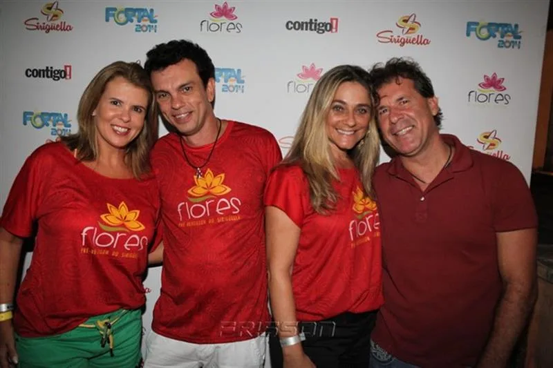 Alessandra, Fred Pinto, Célia e Arthur Magalhães