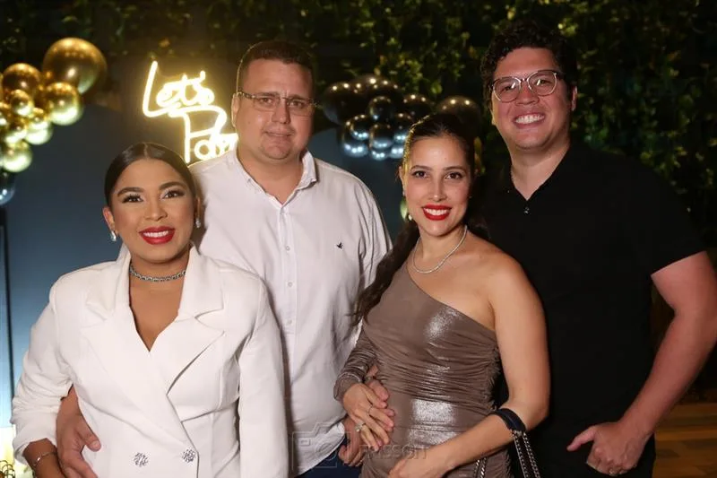 Alana e Victor Cesar, Tatiana e Rodrigo Bandeira