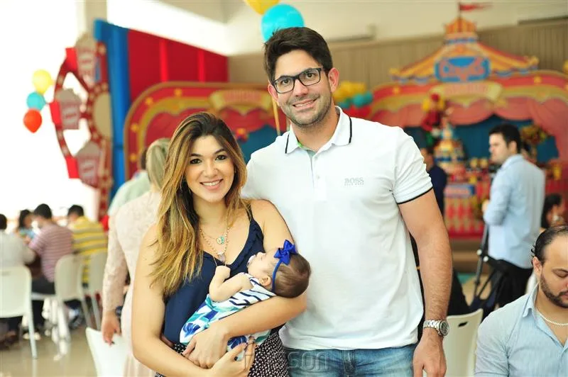 Aline, Malu e Tiago Carolino