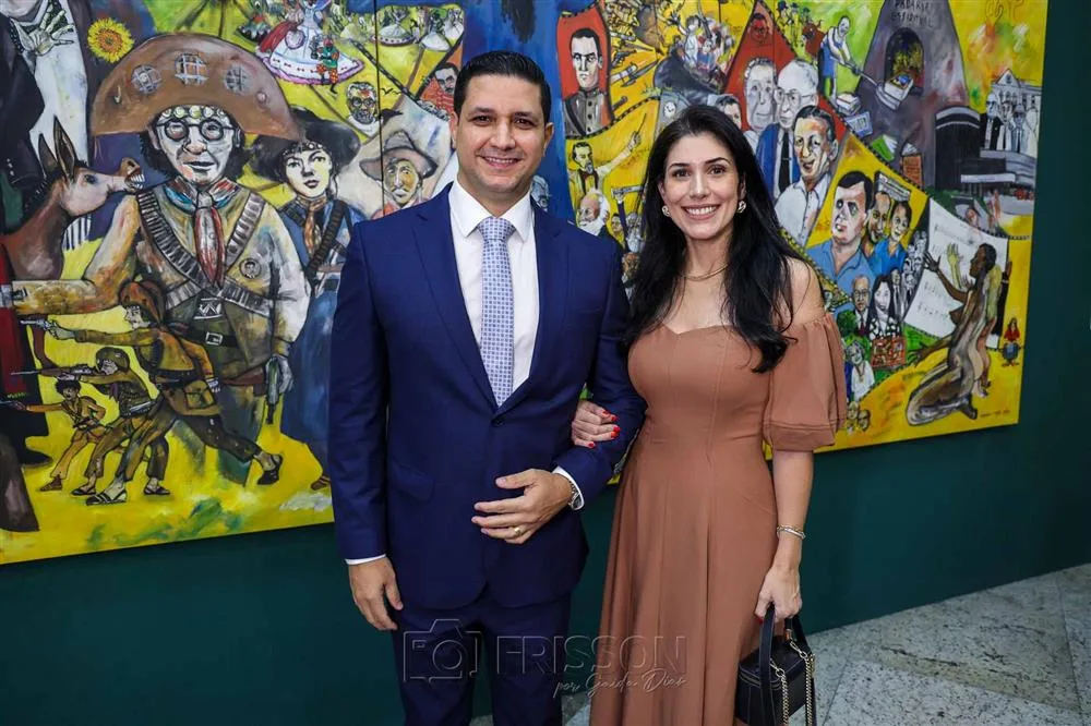 Atila Gomes e Madeline Salles
