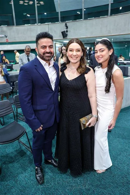 Bruno, Nicole e Maria Clara Almeida