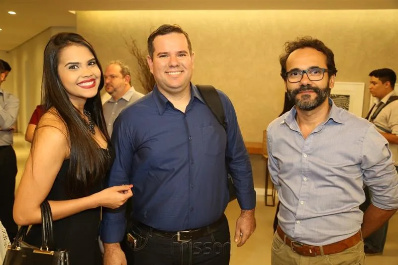 Carol Castro, João Albuquerque e Leonardo Rodrigues