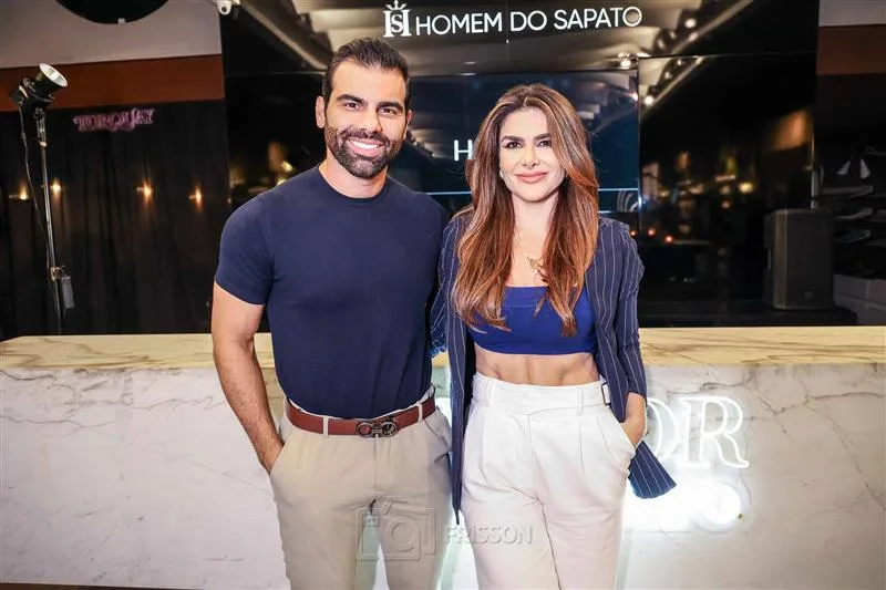 Charles Feijó e Bianca Saraiva