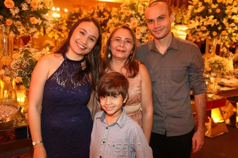 Aline, Francisca, Rodrigo e Gustavo Leitão