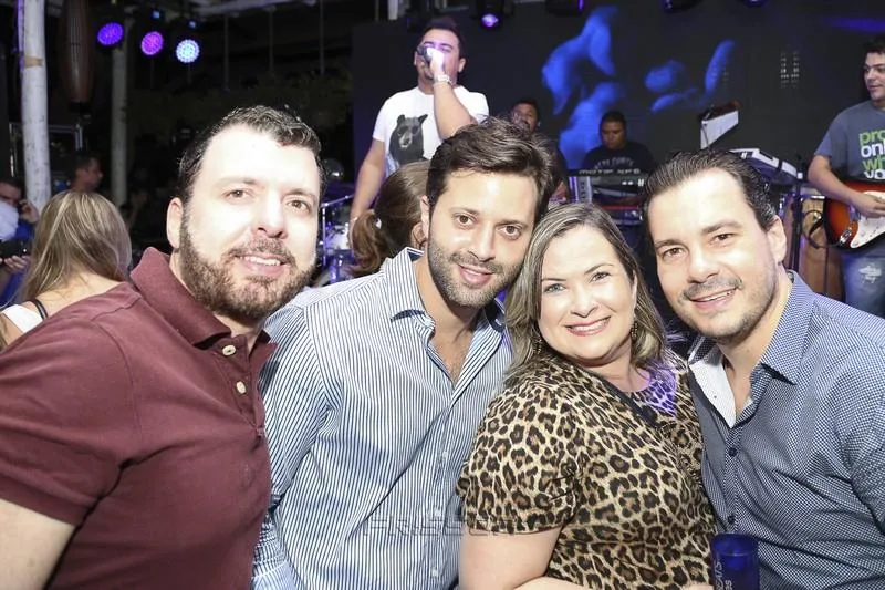 César Martins, Daniel Eleutério, Briane de Castro e Miguel Filho