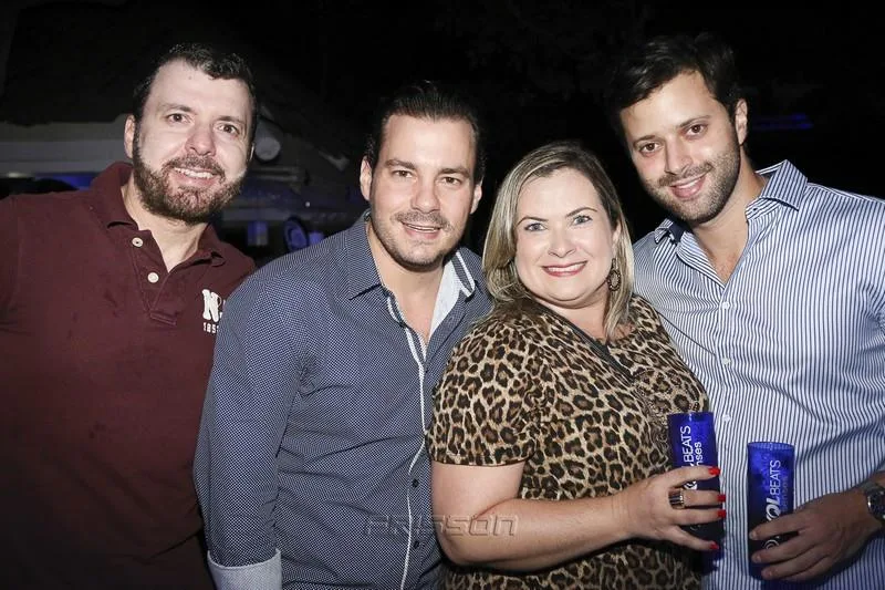 César Martins, Miguel Filho, Briane de Castro e Daniel Eleutério