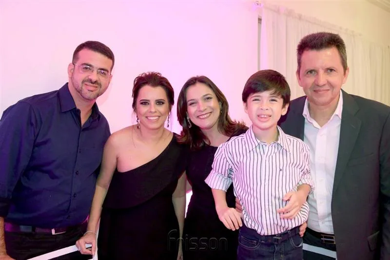 Arnaldo Lemos, Mirela Prudente, Regiane, João Pedro Lemos e Clovis Teixeira